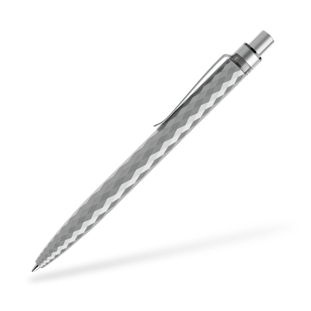 prodir QS01 Stone Kugelschreiber Metallclip Seitenansicht Silber Q70