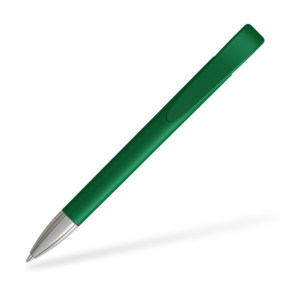 UMA YES F SI 0-0092-F-SI Kugelschreiber Clipansicht Dunkelgrün
