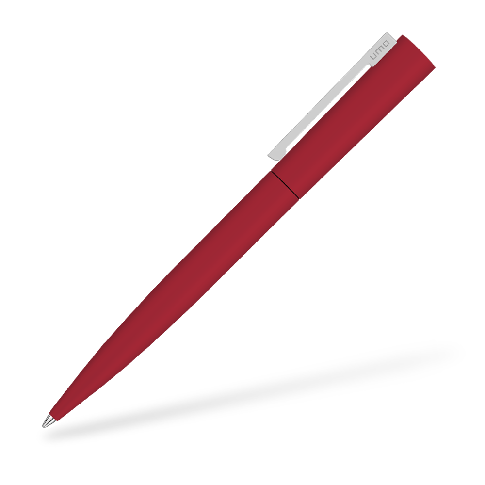 UMA 0-9610-GUM BRUSH GUM Softtouch Kugelschreiber Rot Seitenansicht