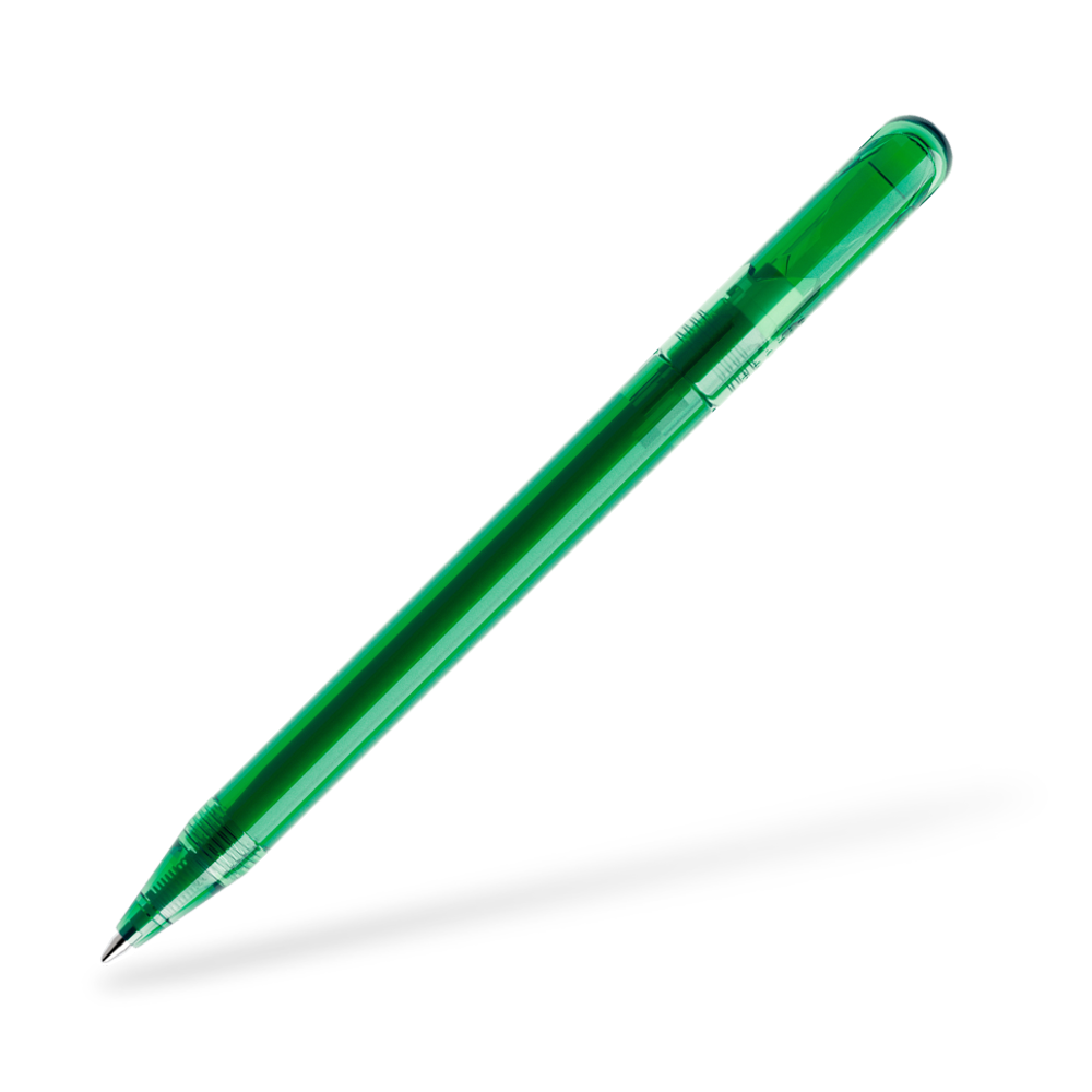 DS3 Transparent Kugelschreiber Frontansicht Dunkelgrün T42