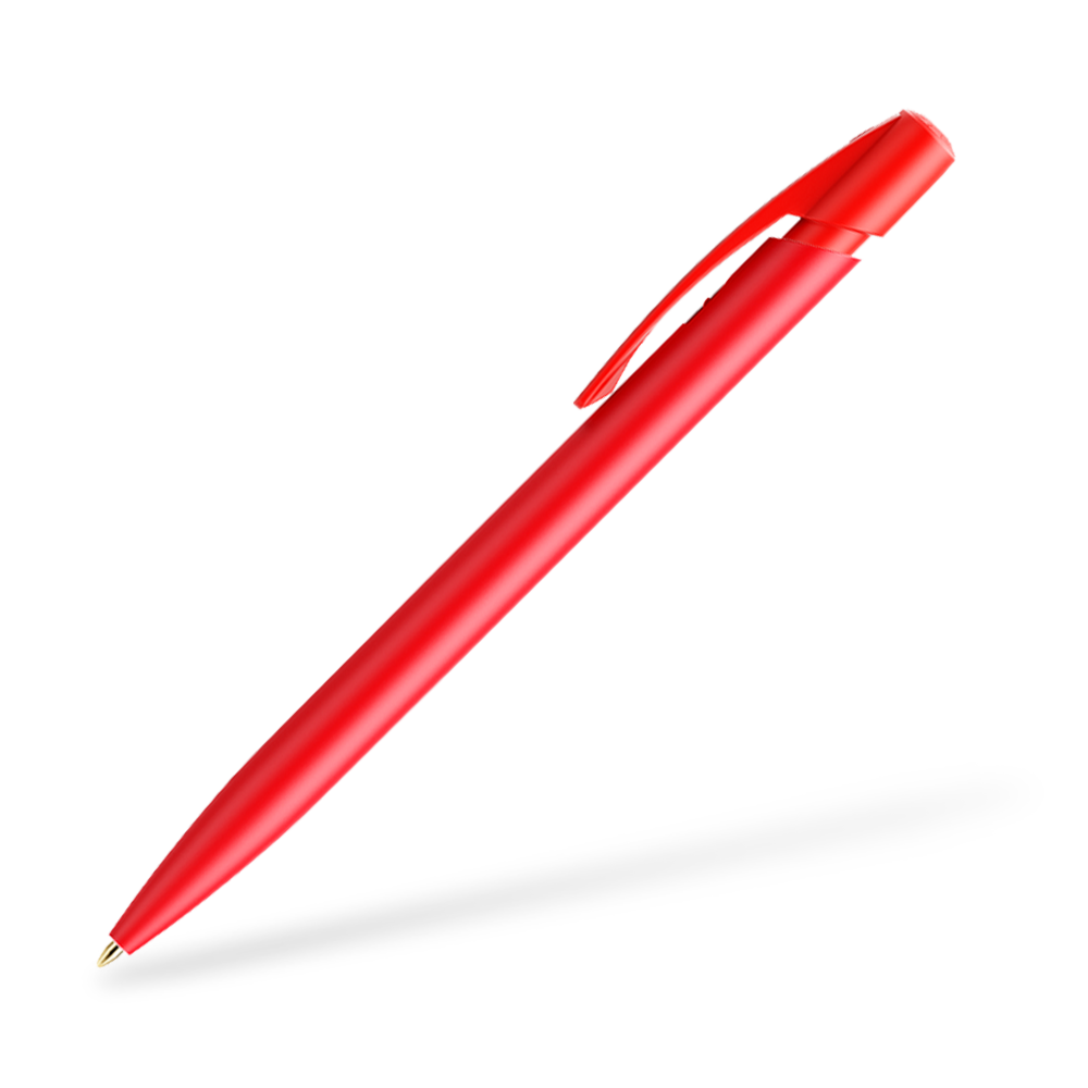 BIC Media Clic Druckkugelschreiber Rot Clipansicht 90°