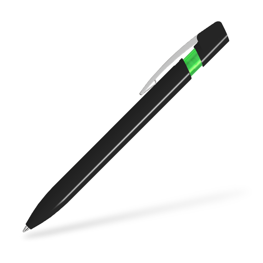 UMA SKY M 0-0125-M Kugelschreiber Seitenansicht Schwarz-Hellgrün