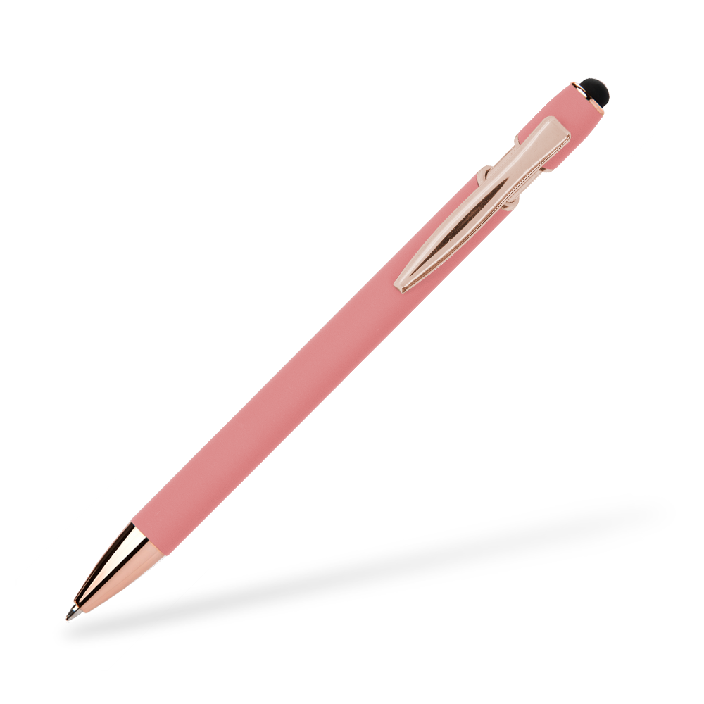 Goldstar Prince MPQ Softtouch Kugelschreiber Clipansicht Roségold