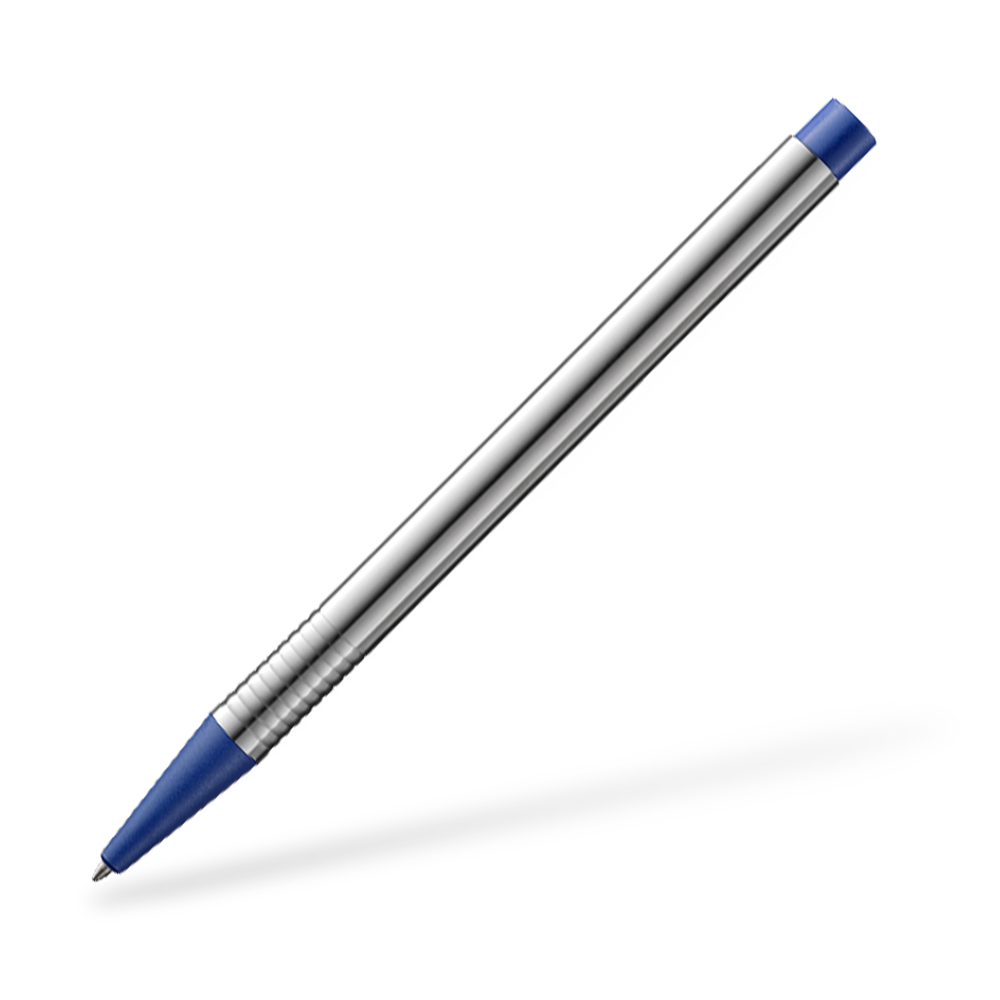 LAMY logo 205 matt Kugelschreiber Frontansicht Blau