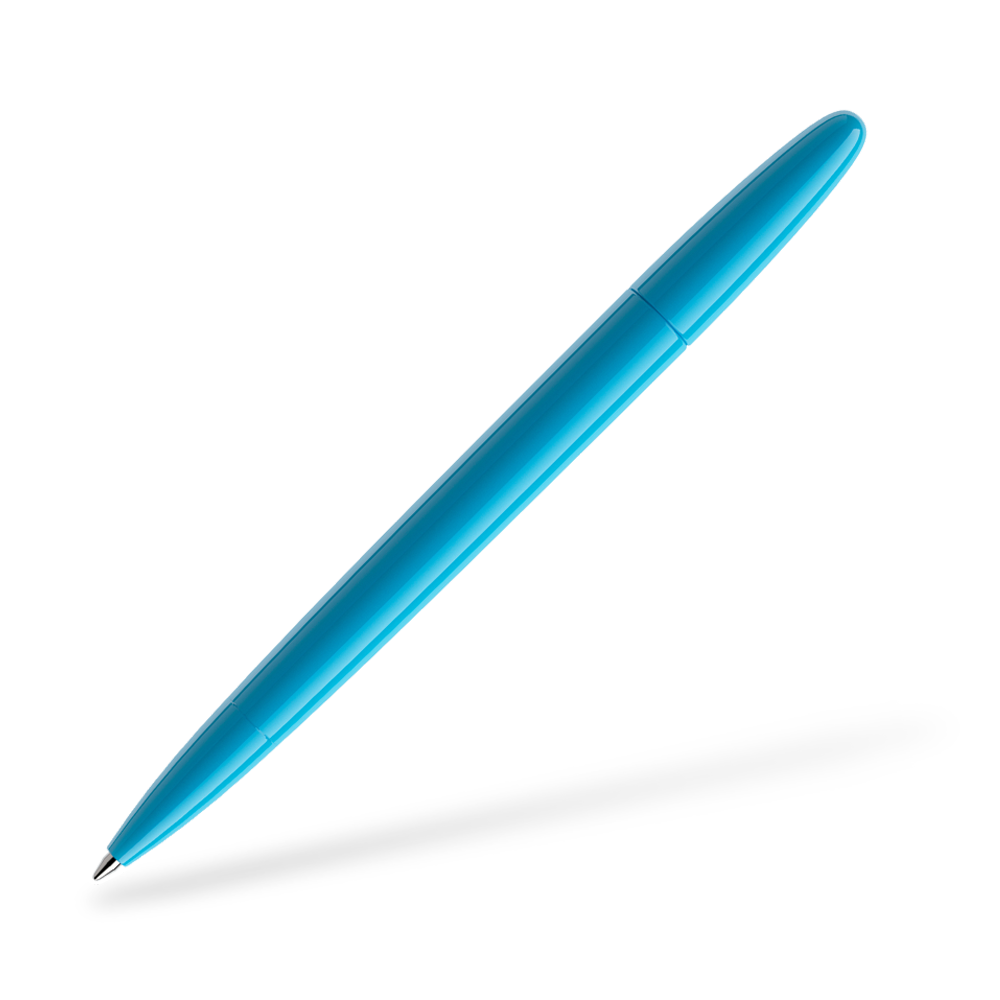 prodir DS5 poliert Kugelschreiber Frontansicht Cyan P58