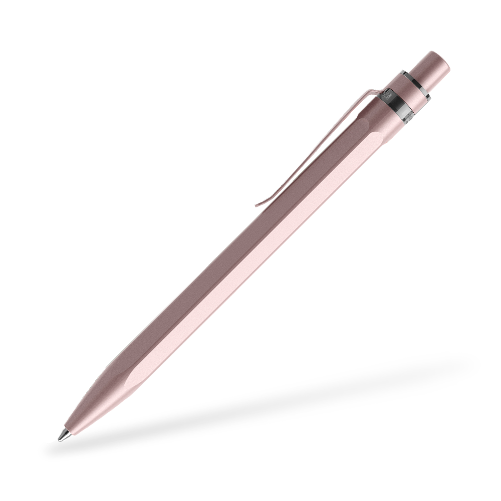 prodir QS50 Stone Kugelschreiber Metallclip Seitenansicht Rosequarz Q24