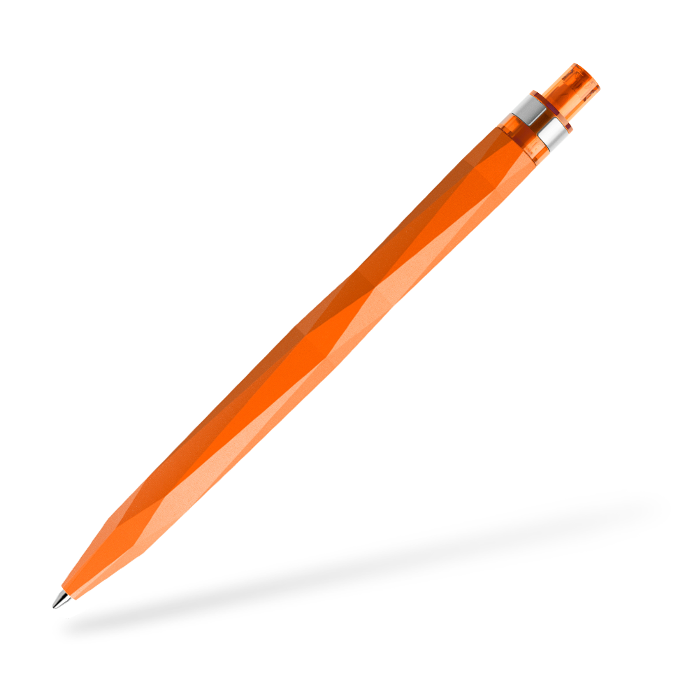 prodir QS20 Kugelschreiber Matt Metallclip Frontansicht Orange M10