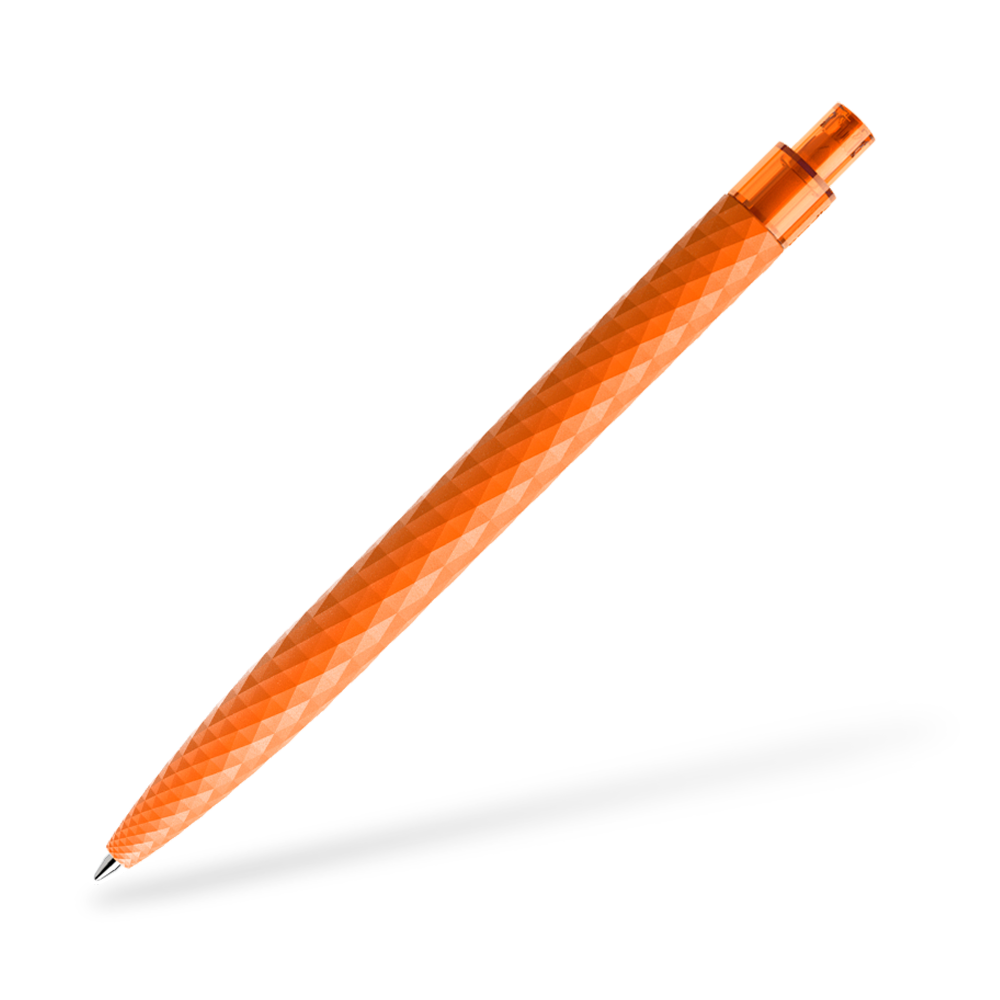 prodir QS01 matt Kugelschreiber Seitenansicht Gelb M07prodir QS01 matt Kugelschreiber Frontansicht Orange M10