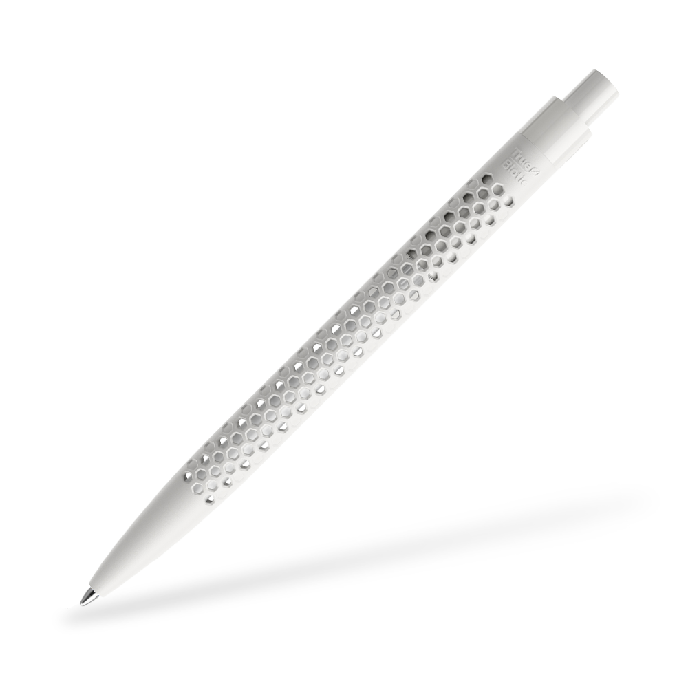 prodir QS40 Air Kugelschreiber True Biotic Frontansicht Schneeweiss B02