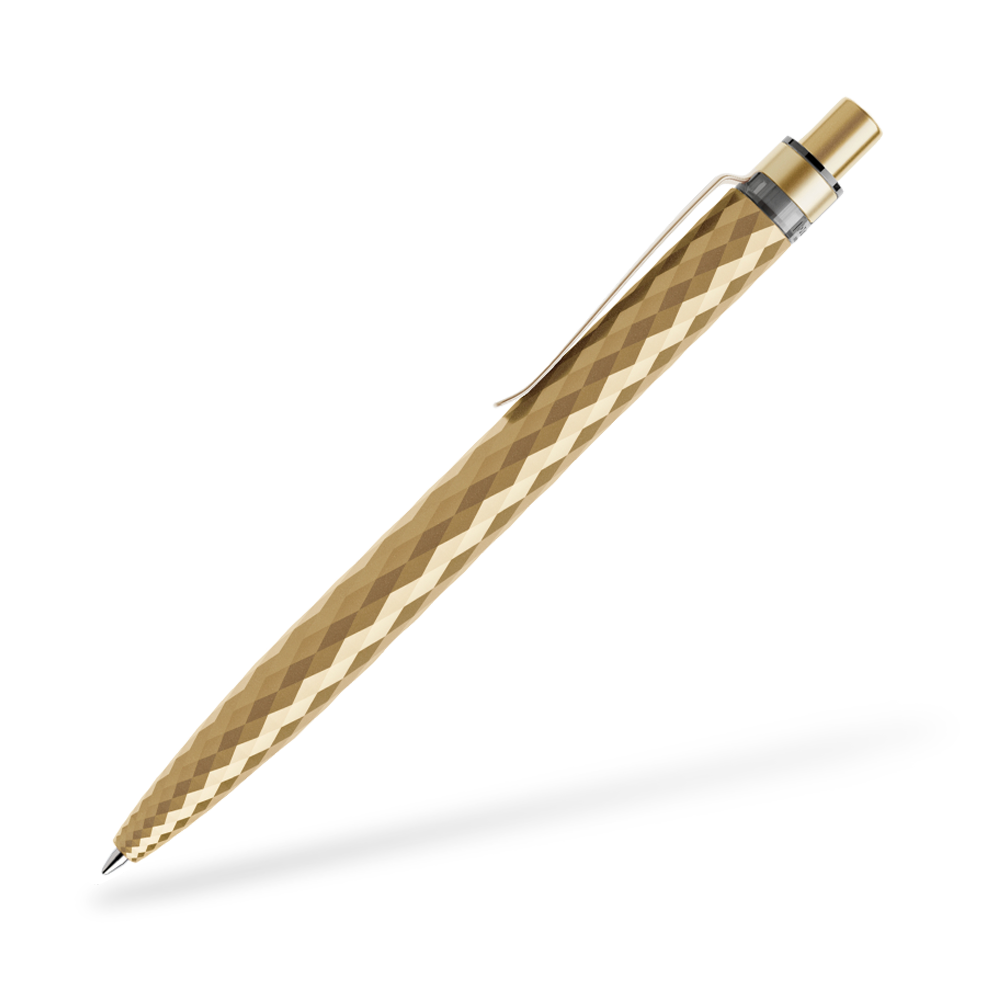 prodir QS01 Stone Kugelschreiber Metallclip Seitenansicht Gold Q13