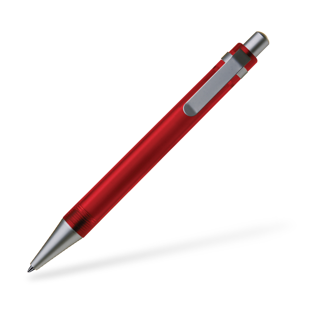 0-8600 UMA Arctis Kugelschreiber Clipansicht Rot