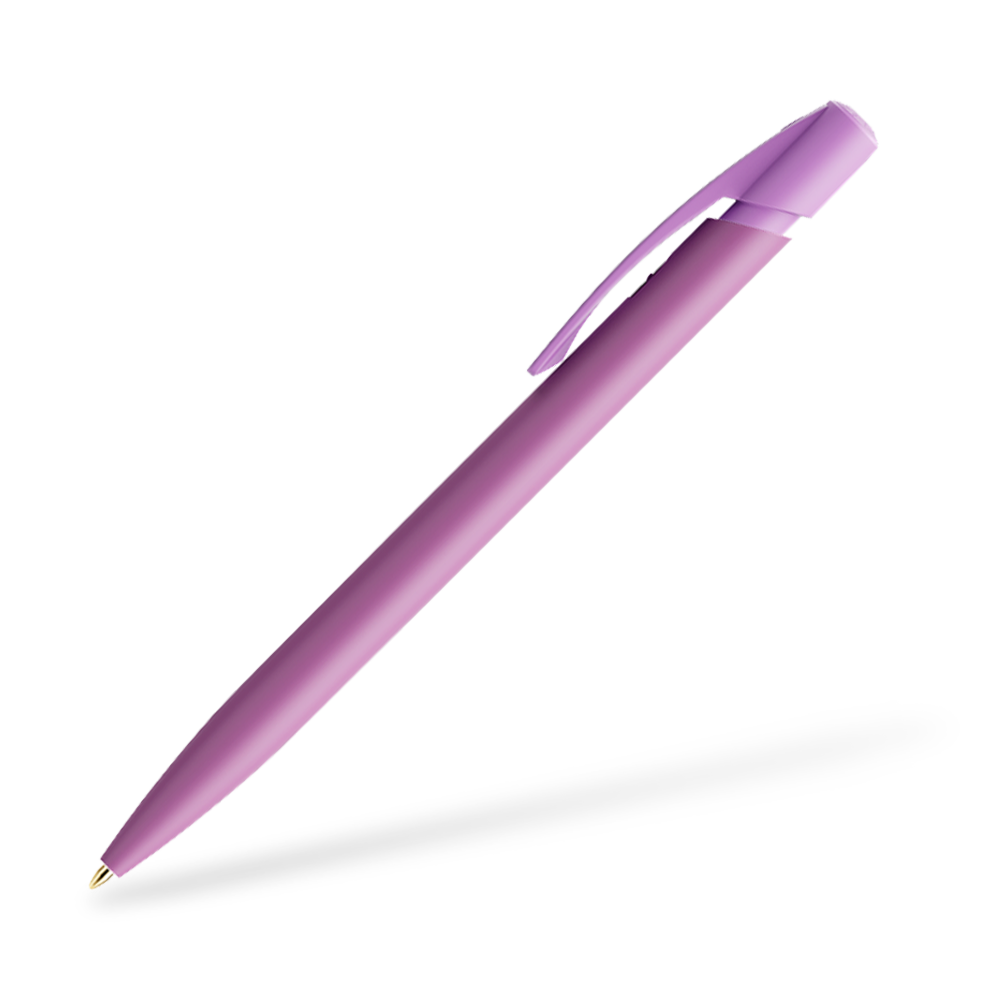 BIC Media Clic Druckkugelschreiber helles Lila Clipansicht 90°