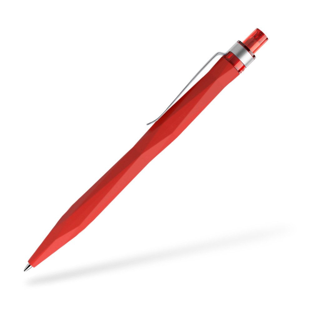prodir QS20 Kugelschreiber Softtouch Metallclip Seitenansicht Rot R20