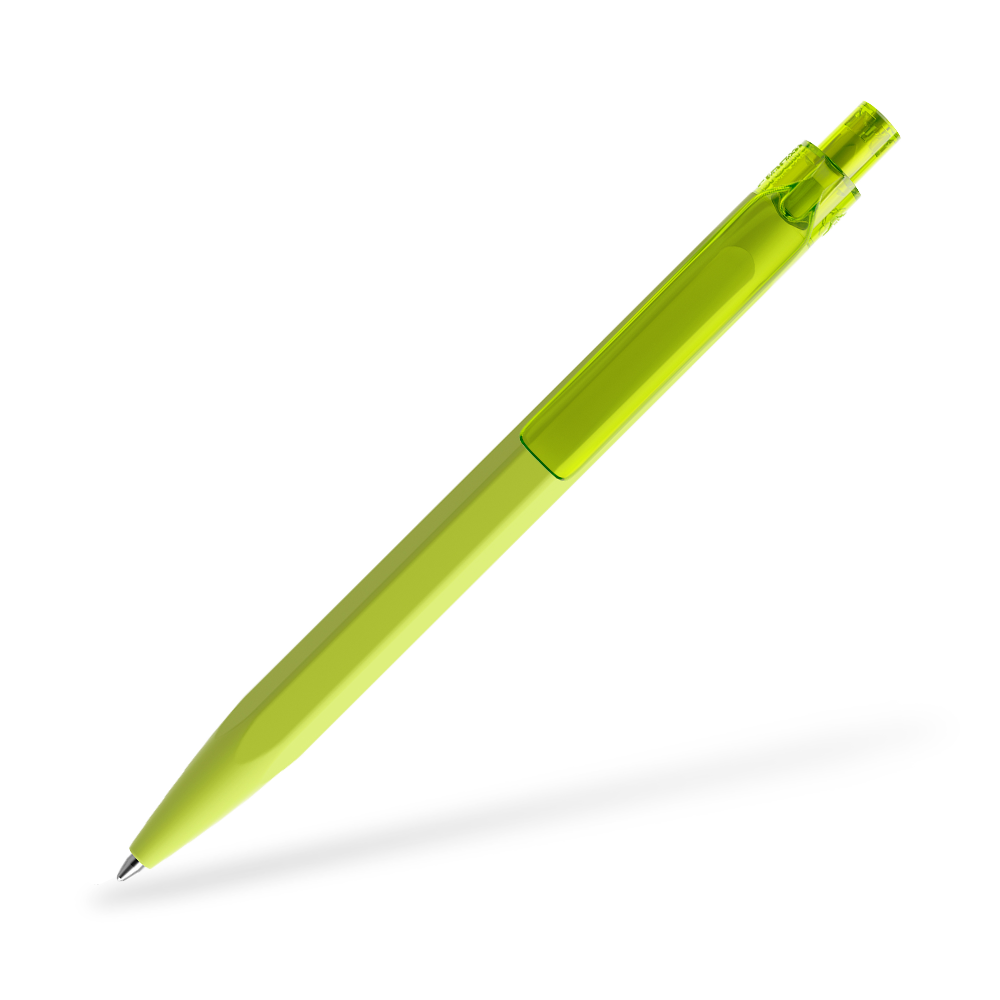 prodir QS50 Softtouch Kugelschreiber Clipansicht Gelbgrün R66
