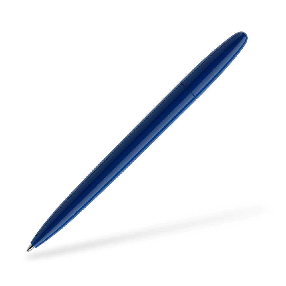prodir DS5 poliert Kugelschreiber Frontansicht Blau P52