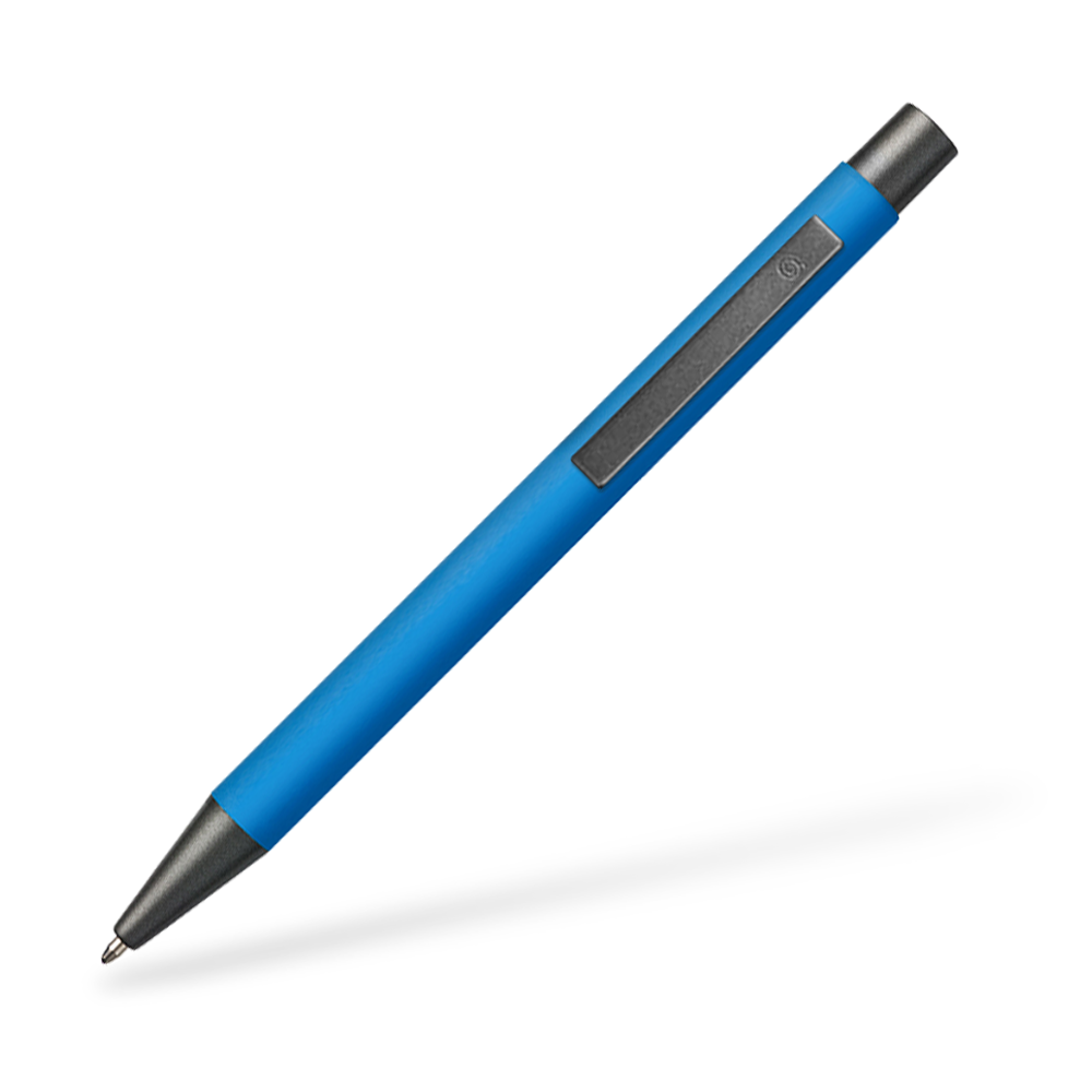 Goldstar Bowie LUM Kugelschreiber Clipansicht Blau