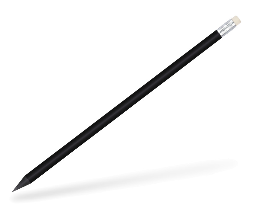 Bleistift schwarz durchgefärbt mit Radiergummi