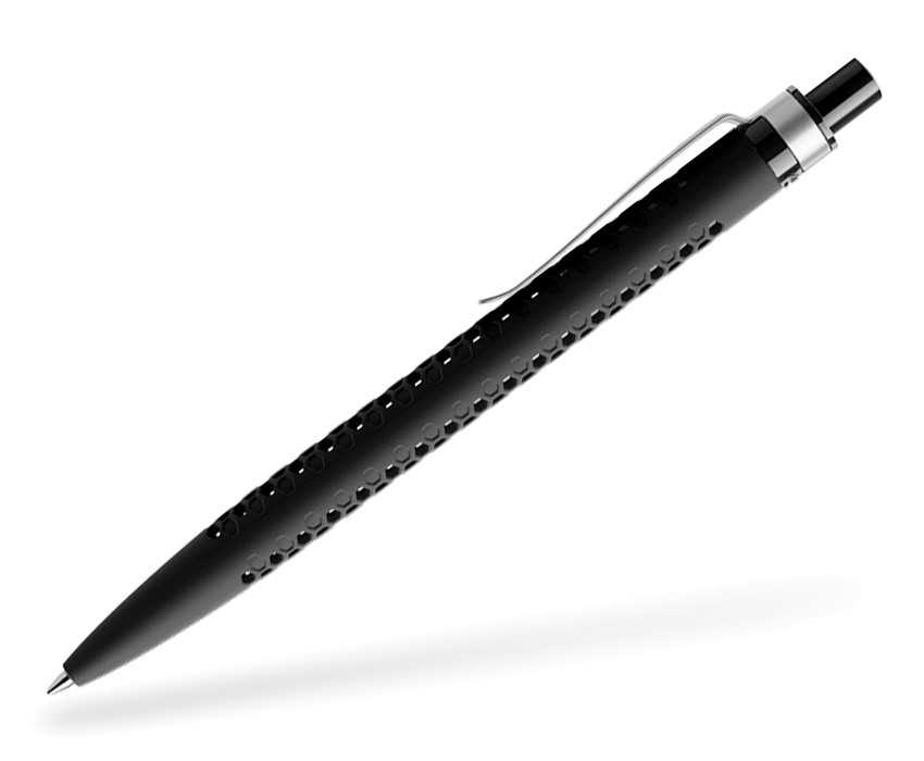 prodir QS40 Air Softtouch Metallclip Kugelschreiber schwarz Seitenansicht