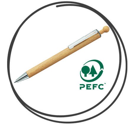 uma Woody Kugelschreiber mit PEFC Siegel