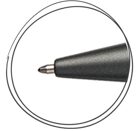 prodir DS8 Kugelschreiber mit Soft Touch Oberfläche schwarz Nahaufnahme